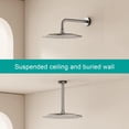 thumbnail image 3 of Pommeau de Douche Pluie Rond Haute Débit Acier Inoxydable Design Haute Pression (B-Chrome 12), 3 of 8