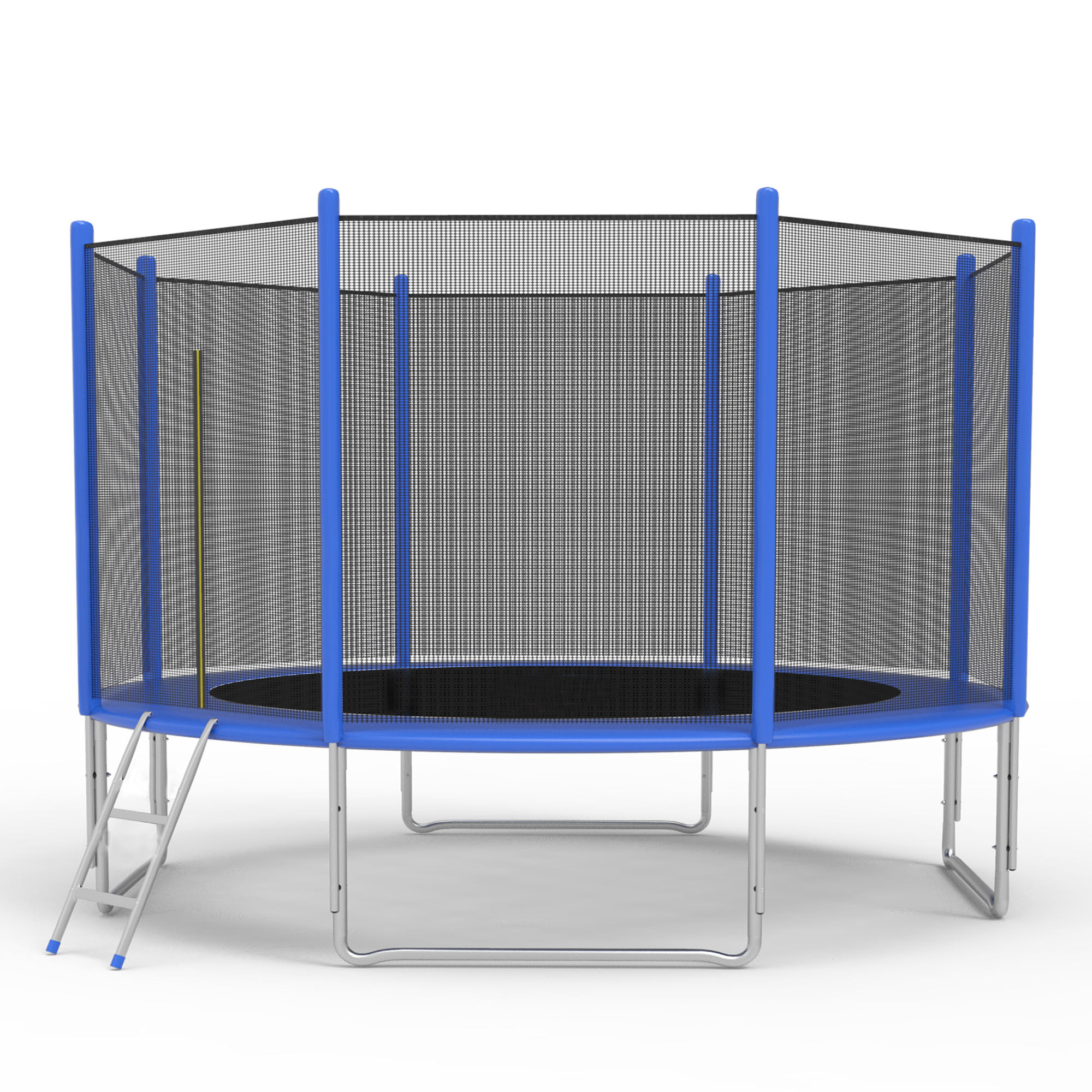NOUVCOO Outdoor Trampoline with Enclosure Net Fitness Trampoline with PVC Spring Cover