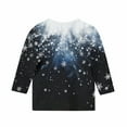 thumbnail image 4 of ITSAME Boys Girls 3/4 Sleeve Shirt, Xmas Graphic Crewneck Fashion Casual Spring Fall Christmas Holiday Tops Multicolor 3T, 4 of 7