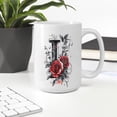 thumbnail image 3 of Custom Initial 'I' Mug for Women - Personalized Coffee Cup 11oz 15oz Monogrammed for Home Kitchen, Office Desk, Birthday, Mother's Day, Father's Day, Daily Use, 3 of 6