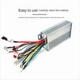 thumbnail image 6 of 2X 48V 60V 450W Sinusoidal Brushless 9 Tube Controller for Electric Bicycle E-Scooter Motorcycle Bldc Motor Controller,2 x controller,Silver, 6 of 7