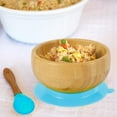 thumbnail image 3 of Baby Suction Bowl Bamboo Suction Bowl and Spoon Set Baby Toddler Weaning Bowl Removable Silicone Bamboo Bowls Feeding Set, 3 of 9