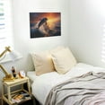 thumbnail image 5 of Gukieu Sunset Dancing Dolphin Print Horizontal Canvas Decorative Painting 12x16 Inch Shrinkage Resistant Frame Hanging Home Wall Art Decor, 5 of 6