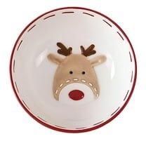 ACDANC Snowman Ceramic Candy Dish-Large Christmas Bowl for Holiday Decorations for Wrapped Candy,Perfect Christmas Table Decor & Party,Cereal Dessert Container French Fries Bowl Ceramic Candy Bowl