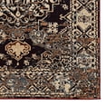 thumbnail image 4 of Contemporary Home Living 2' x 10' Ornamental Medallion Rectangular Area Throw Rug Runner - Beige and, 4 of 4