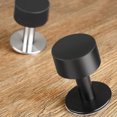 thumbnail image 1 of KAKOWELY 2Ud Tope De Puerta Montaje En Piso Protector De Pared Negro Acero Resistente, 1 of 8
