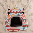 thumbnail image 4 of Walbest Rabbit Guinea Pig Hamster House Bed Cute Small Animal Pet Winter Warm Squirrel Hedgehog Chinchilla House Cage Nest Hamster Accessories, 4 of 7