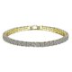 thumbnail image 1 of Plated Princes Cut Cubic Zirconia Classic Tennis Bracelet Gold Bracelets For Women, 1 of 2