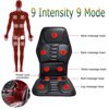 Car Seat Massager with 9 Massage Nodes Electric Heated Cushion Massage Mat Pad Seat Cushion,3 Intensity 9 Mode Electric Massager for Back Neck Lumbar Hip Thigh, Portable for Home or Office