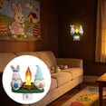 thumbnail image 5 of AURIGATE Easter Bunny & Gnome Resin Night Light, US Plug Easter Egg Night Light with Fire Flame Design, Spring Easter Home Decor for Bedroom, Bathroom & Hallway, 5 of 6