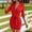 (Fashion 2)Red, variant on Aimik Business Casual Women's Blazer Dress with Belted Waist and Deep V-Neck for Office Work Party Summer Dresses for Women