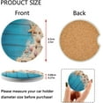 thumbnail image 3 of GZHJMY Car Coasters Absorbent Ceramic Cupholder for Drinks, 2 Pack Cup Holder with Cork Back (Plank Ocean) Cup Coasters, 3 of 5