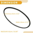 thumbnail image 4 of Correa de transmisión Unique Bargains V-Belt No.2760106F01000 para Suzuki 50 Ay Ayw Katana V-Y 1997-2000, 4 of 7