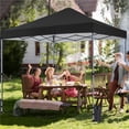 thumbnail image 4 of Topeakmart 10x10 ft Outdoor Pop Up Canopy with Adjustable Height for 10 People, Black, 4 of 7