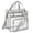 Silver, variant on Clear Bag for Stadium Events 12×6×12 Clear Tote Bag for Concert,Sport,Festival（）