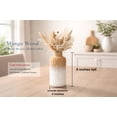 thumbnail image 2 of Uniquely Etched Scales White and Brown Cylindrical Mango Tree Wooden Vase, 2 of 6