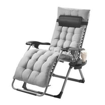 Chair 26" Recliner Lounge Chair Indoor & Outdoor Gray