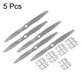 thumbnail image 3 of Uxcell 6x4 Inch RC Propellers 2-Vane Blades Props Gray with Adapter Rings RC Airplane Aircraft Prop Replacement 5Pcs, 3 of 6