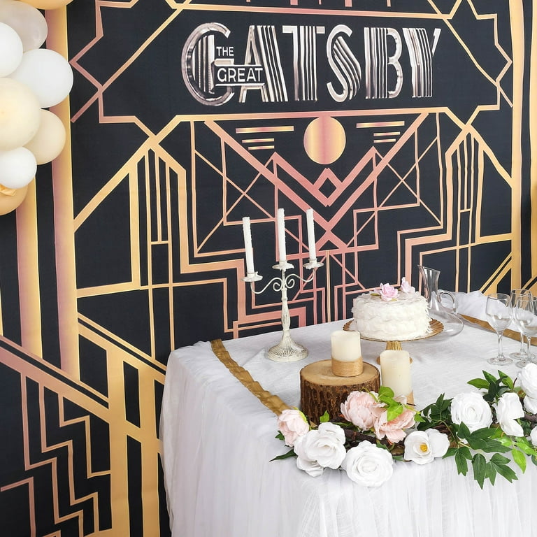 Great Gatsby Photography Backdrop Birthday Theme Party Background For Photo  Studio Party Decoration Banner Printed 408 - Backgrounds - AliExpress