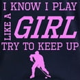 thumbnail image 3 of CafePress - Hockey Like A Girl Long Sleeve T Shirt - Women's Long Sleeve Graphic Tee Casual Fit, 3 of 4