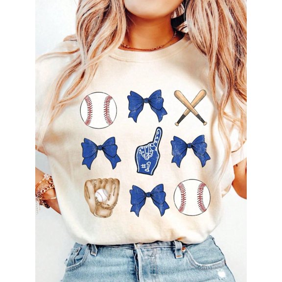 Coquette Baseball Shirt, Baseball Bow Shirt, Baseball Season Tee, Baseball Fan Mom TShirt, Game Day Shirt, Baseball Lover Tee.Jpg