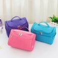 thumbnail image 6 of Makeup Storage Organizer with Handle Waterproof Oxford Cloth Comfortable Handheld Cosmetic Container Bag for Home, 6 of 8