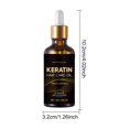 thumbnail image 2 of Keratin Hair Oil for Damaged Strands, Smoothing Frizz Control Serum, Nourishing Lightweight Treatment for Silky Shine, Dropper Bottle for Daily Styling, 2 of 7