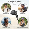 thumbnail image 5 of Cooling Headscarf Cap, Cooling Head Scarf Elastic Cycling Cap Lightweight Breathable Helmet Liner for Men and Women, 5 of 6
