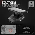 thumbnail image 2 of Glove Box Latch Handle Replacement - Compatible with 2004-2012 Chevrolet Colorado; 04-12 GMC Canyon; 06-10 Hummer H3, 09-10 Hummer H3T - Black (Ebony), Plastic - OEM 89042044, 10391626, 2 of 5