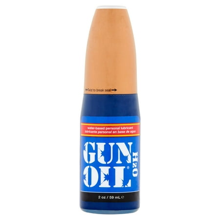 Gun Oil H2O Water-Based Personal Lubricant, 2 oz (Best Dry Lubricant For Guns)
