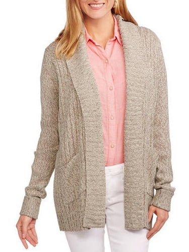 Faded Glory Women's Two Pocket Cardigan 