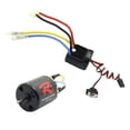 thumbnail image 3 of Kit de motor con escobillas 540, piezas de repuesto fáciles de instalar, piezas profesionales para coches y camiones RC con ESC de 60 a para D90 35T, 3 of 8