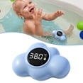thumbnail image 2 of Xinyat Cloud Water Thermometer Blue, Kid Digital Floating Water Thermometer for Tub, Digital Temperature Gauge with Display & Fast Readings, Great for Baby Bath, 2 of 9