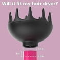 thumbnail image 2 of Black Orchid Large Hair Diffuser for Curly & Natural Hair - Professional Styling Tool, 2 of 5