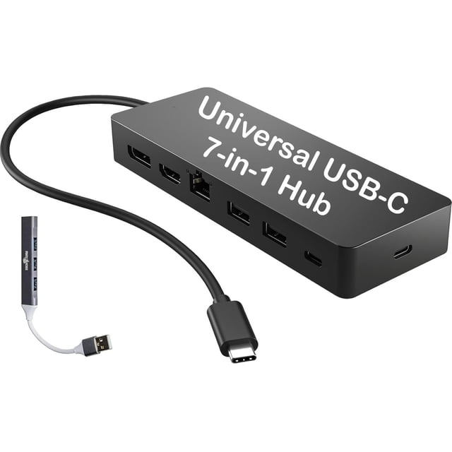 Estación de acoplamiento HP Universal USB-C Multiport Hub 7 en 1