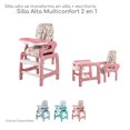 thumbnail image 1 of Silla Alta D'Bebe  Multiconfort 2 en 1 convertible en escritorio Rosa, 1 of 4