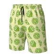 thumbnail image 4 of Rocae Various Lemons for Men's Beach Shorts Casual Elastic Waist Drawstring Summer Beach Shorts,S-3XL-Small, 4 of 6