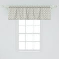 thumbnail image 2 of Ambesonne Hipster Window Valance, Bearded Musician Guitar, 54" X 18", Olive Green and White, 2 of 3