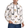 thumbnail image 2 of Wukai Bulldog Face Print Men Hoodies Fleece Sweatshirts Long Sleeve Sweaters Pullover Fall Outfits Winter Clothes-Medium, 2 of 7