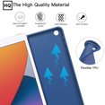 thumbnail image 3 of Case for iPad 7th Generation 10.2 Inch 2019, Full Body Protective Rugged Shockproof Case with Pencil Holder, Trifold Stand with Auto Sleep/Wake Smart Case Cover for iPad 10.2 2019 - Blue, 3 of 6