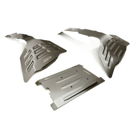 - Integy RC Toy Model Hop-ups C27477GREY Stainless Steel (Coated) Skid Plate Kit for Traxxas 1/10 E-Revo & Summit