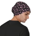 thumbnail image 4 of Naloa Breast Cancer Awareness (2) Soft Beanie Hat, Knit Beanie Daily Beanie in Fine Knit for Women Men Winter Travel, Outdoor, 4 of 7