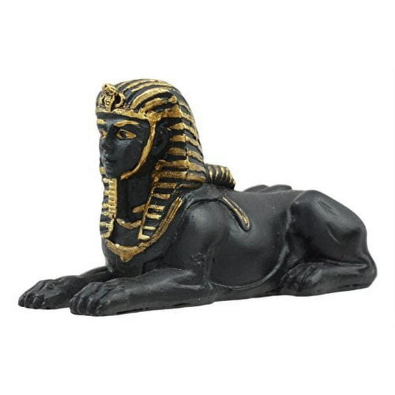 Ebros Egyptian Classical Deities Miniature Figurine Gods Of Egypt Dollhouse Miniature Statue Legends Of Ancient Egypt Educational Sculpture Collectible (Androsphinx)