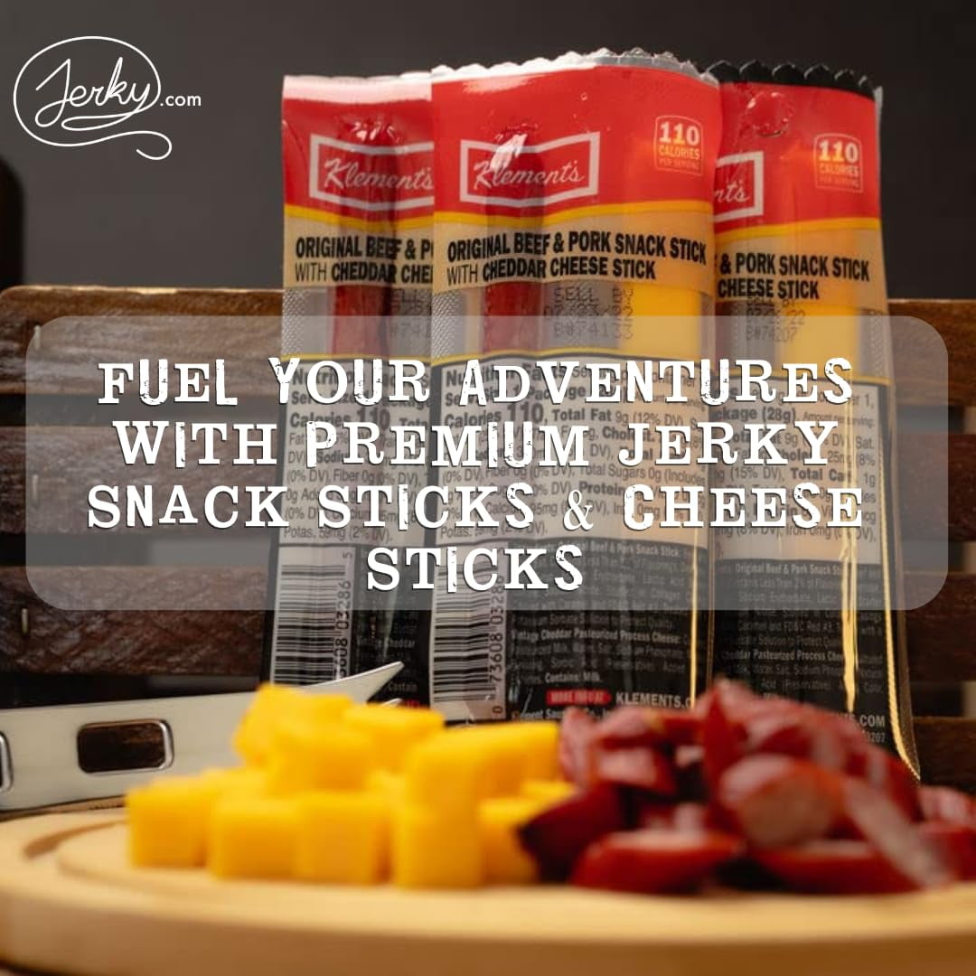 Beef Jerky Gift Box for Men - 21 Pieces of Beef Jerky & Beef Meat Sticks Gift Set - Unique Gift for Men