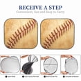 thumbnail image 6 of Haiem Vintage Baseball Car Windshield Sun Shade (2 Pieces) Foldable Windshield Sun Shade Car Accessories for Truck SUV Pickup-Small, 6 of 7