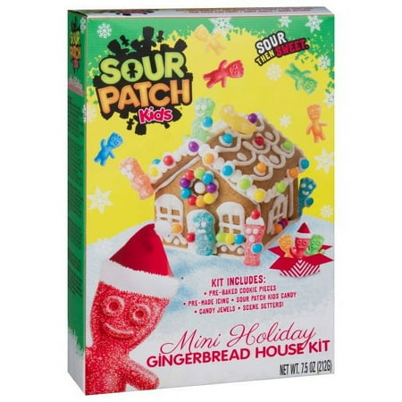Sour Patch Kids Mini Holiday Gingerbread House Kit
