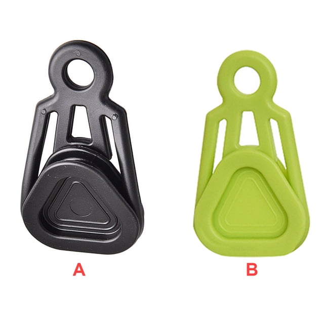 10 Pcs Pinces à Bâche Imperméables avec Boucle en Spirale Accessoires de Sport Réutilisables pour Randonnée en Plein Air Vert