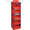 Marvel Spiderman 5-Shelf Closet Hanging Organizer, Red
