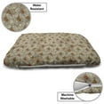 thumbnail image 3 of Vintage Pet Bed, Sketch Art Style Gerbera Daisies Abstract Flowers Autumn Garden Flourish, Resistant Pad for Dogs and Cats Cushion with Removable Cover, 24" x 39", Tan Orange Marigold, by Ambesonne, 3 of 4