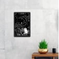 thumbnail image 4 of MUCHENGGIFT Funny Tarot Cards the Moon Metal Tin Sign Wall Décor Tarot Sign for Home Decor Gifts, 4 of 4